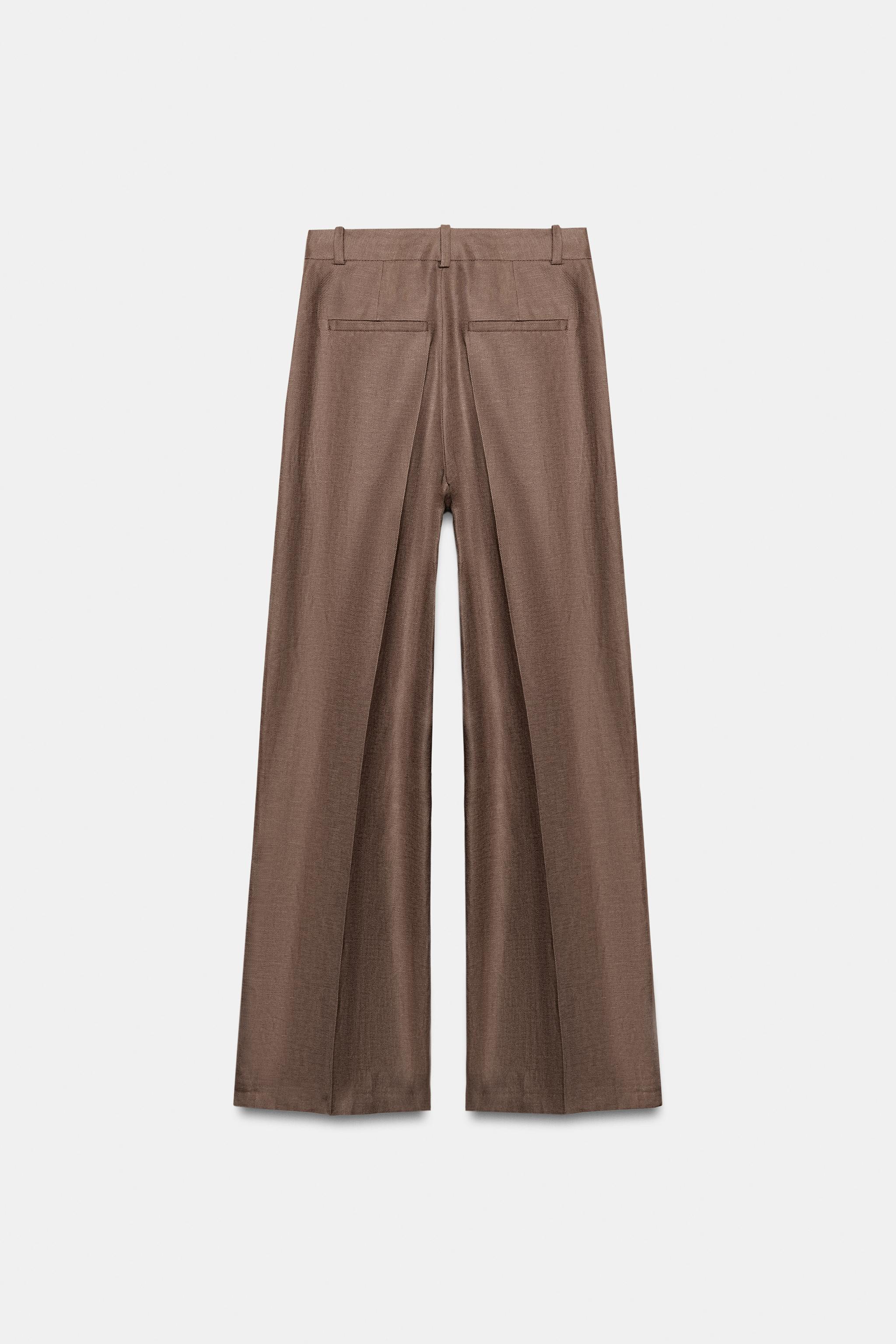 PANTALON DROIT 100% LIN